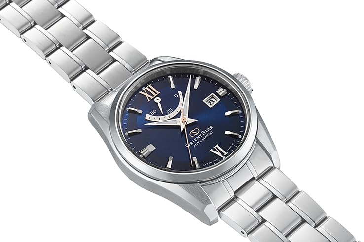 Orient Star RK-AU0005L Men's Automatic Watch, Standard Mechanical, Made In Japan, with 2-Year Manufacturer's Warranty, Navy Blue