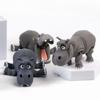 Creative Design Simulation Hippopotamus Model toy Cute Style 3D Printing Home Ornament  Gift Giving