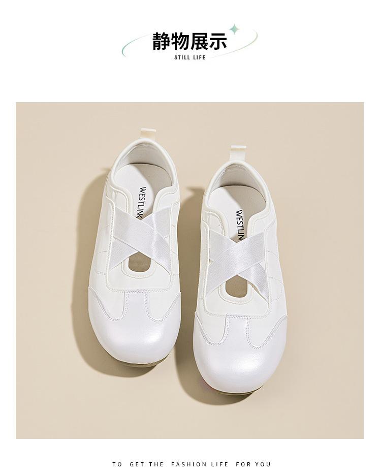 Light oxygen ballet style cross strap flat shoes, soft sole breathable, versatile daily wear, retro Mary Jane shoes, German training shoes