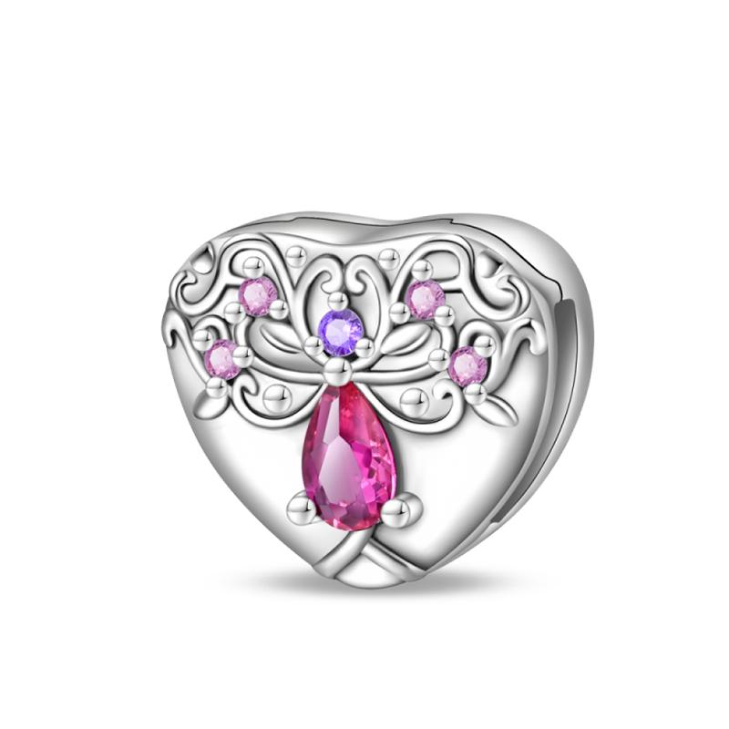 Newcopper Donut Protection Lotus Heart Shaped Charms Flat Beads Fit 3Mmoriginal Bracelet Diy Jewelry Birthday Gift