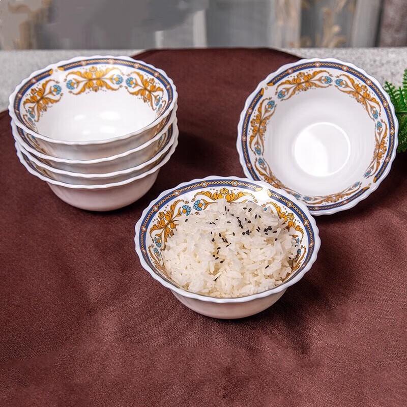 VISIONS Madame de Pompadour 6-Piece Glass Rice Bowl Set