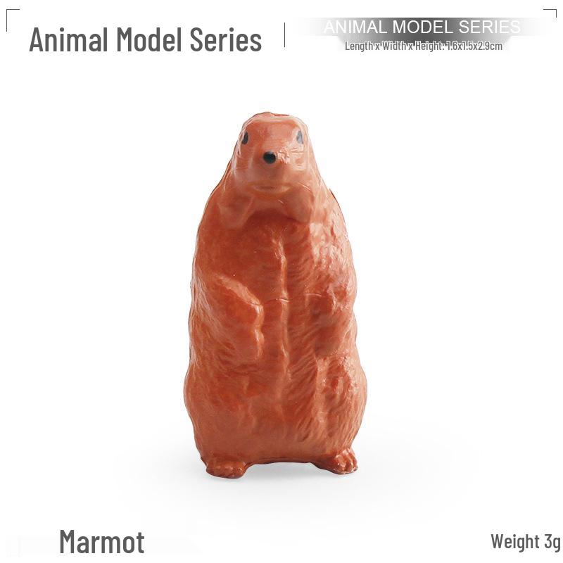 Wildtier-Modellset für Kinder: Rentier, Polarfuchs, Braunbär, Luchs, Biber, Weißkopfseeadler, Malaiischer Tapir