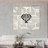 Vintage Heart Cross Metal Wall Art Sign, Home Decor Gift for Farmhouse Cafe Bar