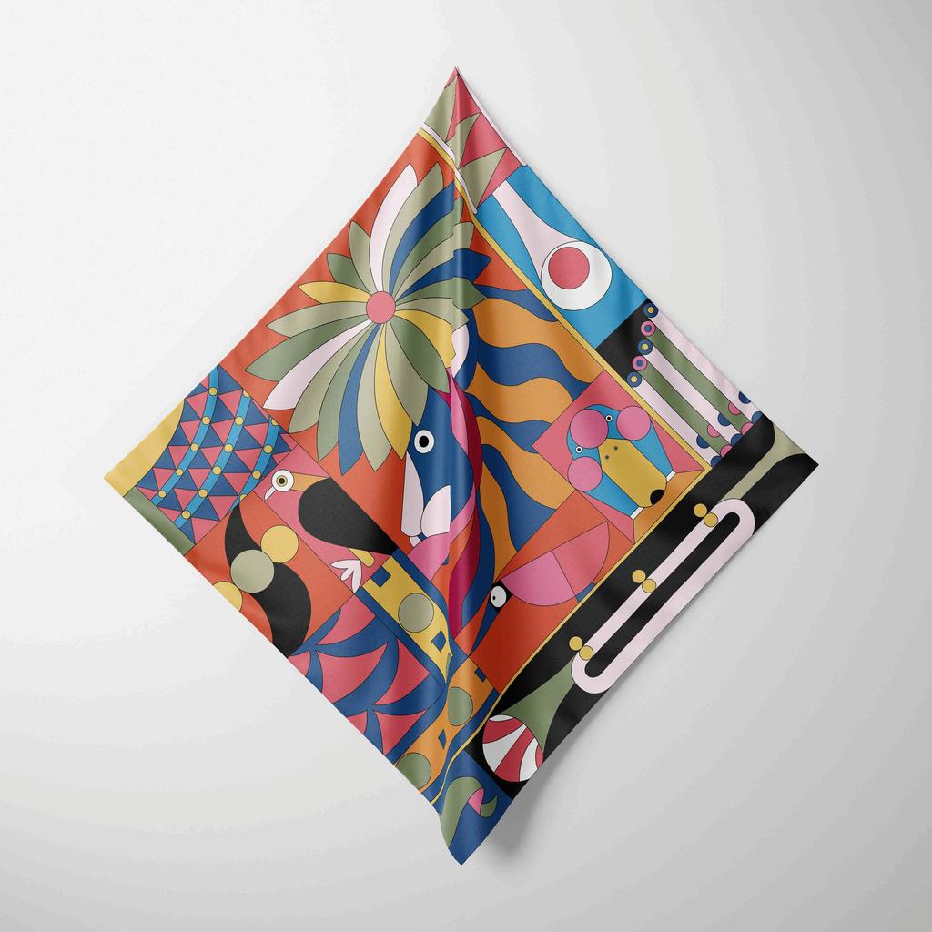 70cm*70cm Designer 2026 Chiffon Scarf Women Silk Scarf for Women Floral Neckerchief Scarf Foulard Women Bandana Silk Scarves