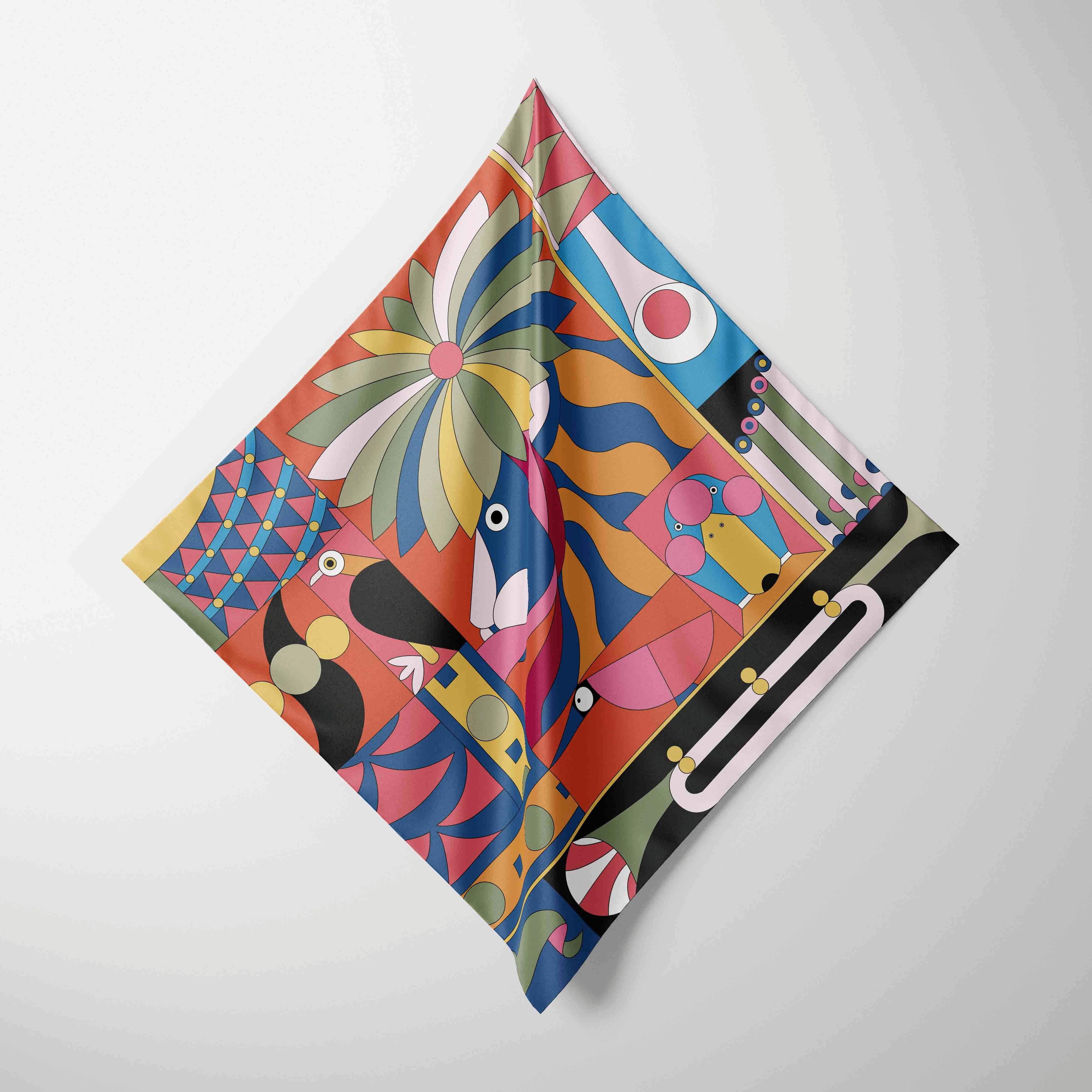 

70cm*70cm Designer 2026 Chiffon Scarf Women Silk Scarf for Women Floral Neckerchief Scarf Foulard Women Bandana Silk Scarves square 70cm 27 inch