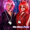 10pcs Mirror Disco Ball Costume Necklaces 70s Disco Party Necklaces for Home Decorations 1.57 Inches Stage Props Game Accessories Party Favor