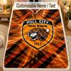 Flannel BlanketHull FC Custom Name Text Personalized Soft Warm Throw Blanket Home Decor Gift