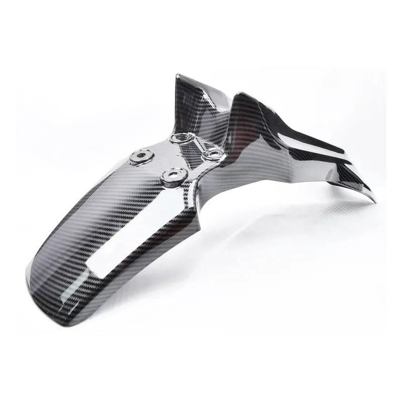 For Surron Ultra Bee Carbon Fiber Front Headlight Fender Water Transfer Glossy Parts for SURRON Headlight Mudguard Motorcycles