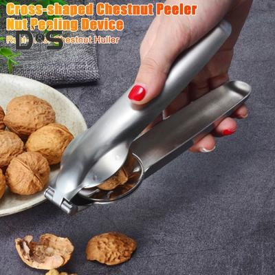 Taglia castagne in acciaio inox Design di sicurezza Apri castagne Pratici strumenti per pelare Castagne Clip per noci