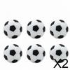 6x6 Pieces 28 Mm Foosball Ball Standard Size Black and White Table Soccer Material