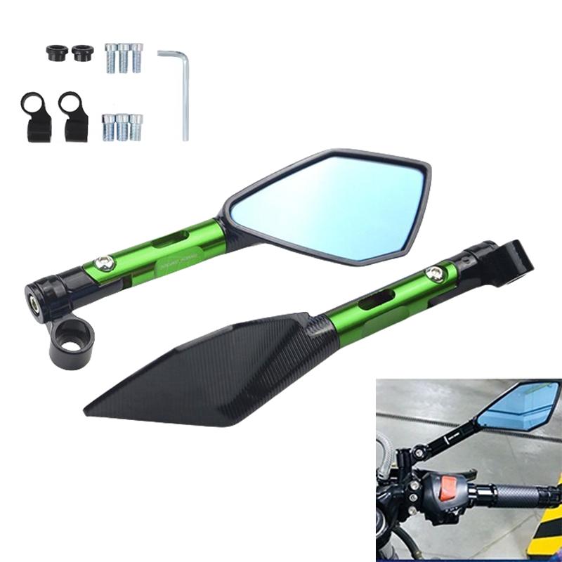 CNC ALUMINUM Custom Universal Motorcycle Rearview Side Mirrors 8mm 10mm For KAWASAKI Z750 NINJA250 HONDA R1 R6 FZ6 SUZUKI YAMAHA