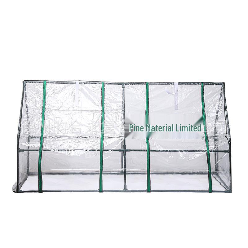 Complete Greenhouse Cover Set: Green Mesh & Transparent PVC Covers for Garden Accessories