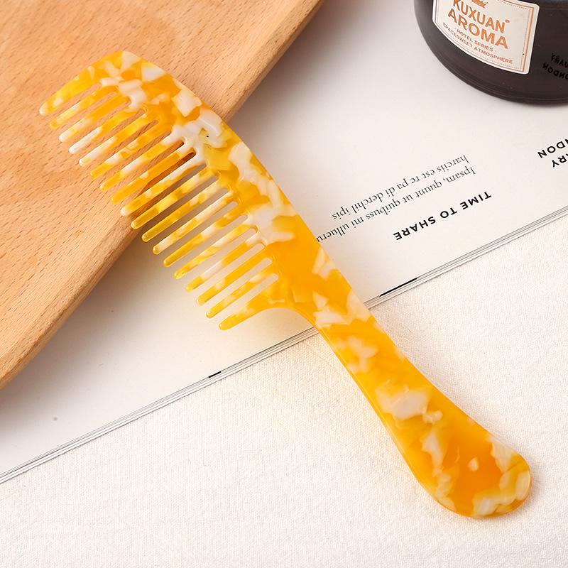 Neuer Koreanischer Ins Einfaches Marmor-Textur Essigsäure Grobzahniger Kamm Antistatisch Haare Schildpattfarbe Praktisch