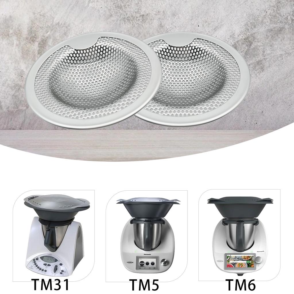 Schiebe-Spritzschutz-Sieb aus Edelstahl für Thermomix TM6/TM5/TM31 - Dampfpuffer-Filternetz Küchenzubehör
