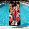 Detective Conan Print Beach Towel Design, Soft, Lightweight. for Home Bathroom, Spa, Pool, Yoga, Surfing, Camping, Gift for Family, Friend
