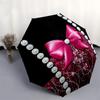 1pc Diamonds, Bow, Glamour Umbrella with Plastic Handle,Compact & Stylish,Suitable for All Seasons YS331097
