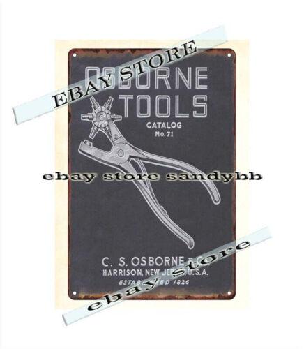 

CS Osborne catalog cover metal tin sign discount wall decorationAluminum 20x30cm（7.8x11.8inch）