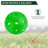 PATIKIL Outdoor Pickleball Ball 26 Holes Pickleball 6 Pack Amateur Indoor and Outdoor Sports Grass Green