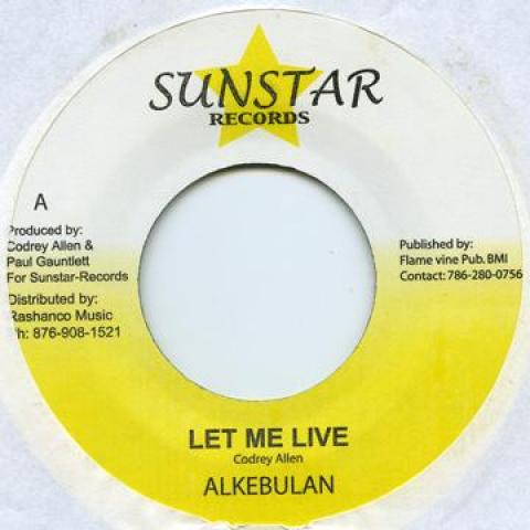 7inch Record ALKEBULAN / LISA MILLER - Let Me Live / You're The Reason Sun Star 2004 Jamaica Reggae, Ska & Dub