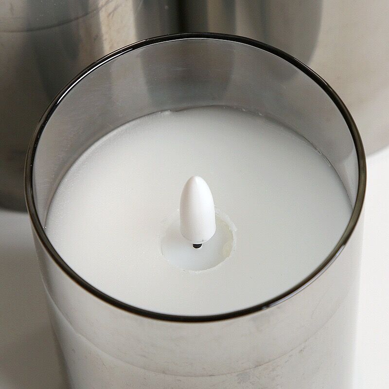 USB Rechargeable Led Pillar Candle Set Flameless Remote Controlled w/Timer LED Flickering 3D Wick Paraffin Wax Table Decorative