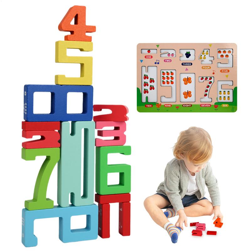 

Digit Blocks 1-10 Numbers Wooden Stacking Block Learning Activities for Fine Motor Skills Counting Toy for Kids Aged 3 China Mainland