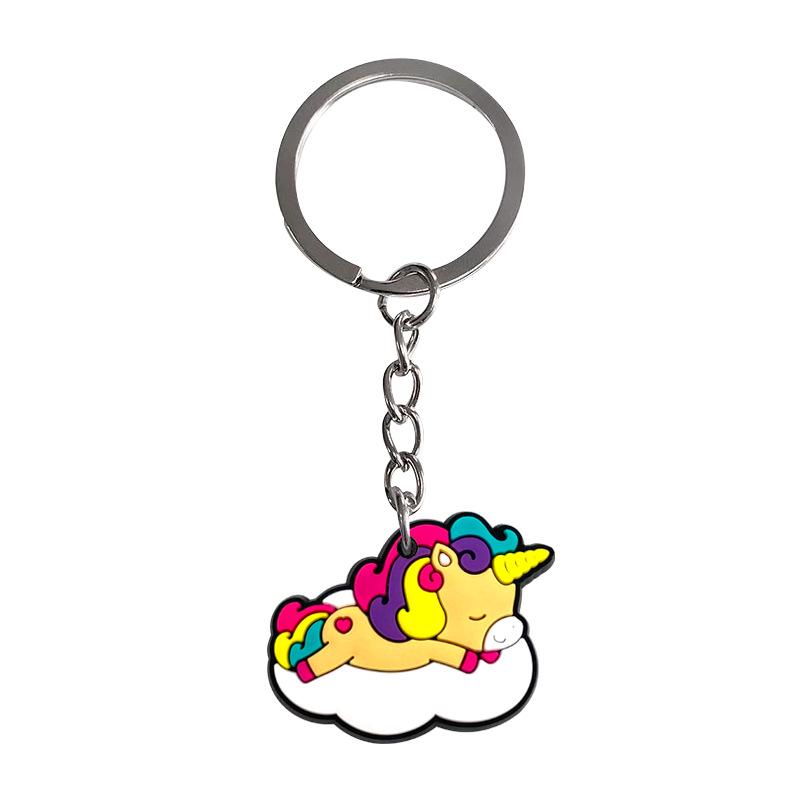 Adorable Unicorn Cartoon Keychain - DIY Backpack Pendant & Bag Charm, Hot Selling