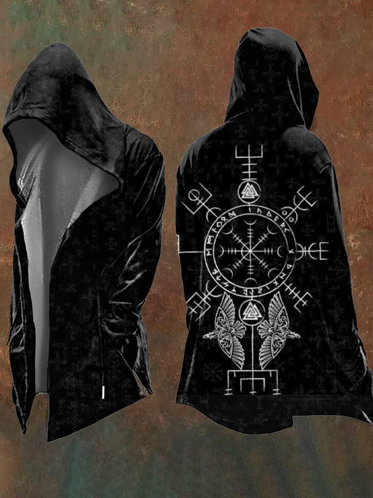 Abstract Universe Retro 3D Print Men's Hooded Sweatshirt Cardigan – Spring/Autumn