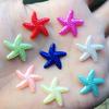 40pcs Mixed Color Starfish & Star Flatback Cabochons Resin Animal Themed Embellishments for Scrapbooking, Wedding & Beach Party Decor, DIY Crafts