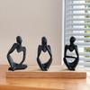 Korean Style Abstract Thinker Resin Figure Ornament for Home Décor and Photography Props