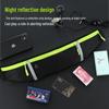 Widened Waterproof Reflective Waist Bag with Three Pockets for Outdoor Sports, Running, and Cycling