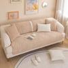 Modern Simple Sofa Cushion Solid Color Short Plush Cushion Cushion Cover Towel Sofa Cover Non-slip Thickening