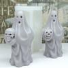 Ghost Hand Grip Skull Candle Mold 3D Pumpkin Ghost Silicone Mold Halloween Atmosphere Decoration Candle Gypsum Crafts Resin Mold
