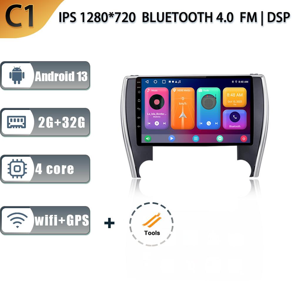 

Для Toyota Camry 7 2014-2017 Android 13 автомобильный стерео блок мультимедиа радио 4G wifi GPS беспроводной Carplay 2 Din экран CHINA