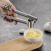 Easy Clean Garlic Press Stainless Steel Presser Effortless Extended Handle Ginger Kitchen Tool for Seasoning Prep Masher Squeeze Manual Mincer