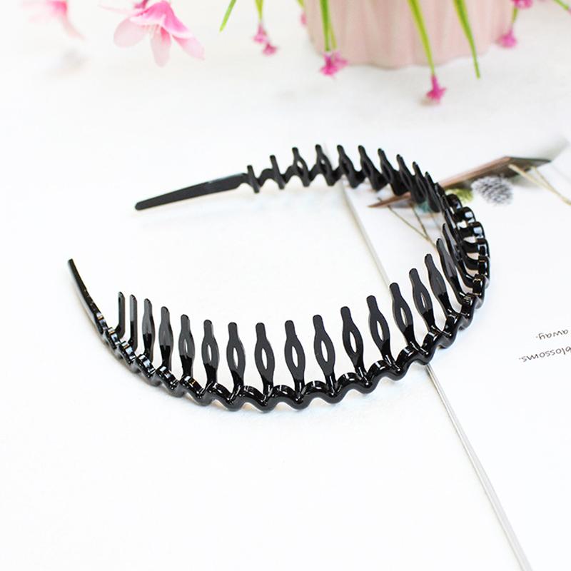 1Pc Headband Convenient Wave Big Comb Simple Hairband Fashion Headdress Hair Hoop Plastic