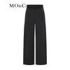 MO&Co. Women's High-Waisted Pleated Straight Wide-Leg Trousers