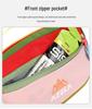 Azeera Unisex Crossbody Backpack: Dopamine Color Block Outdoor Waist Bag with Belt, Sporty Casual Shoulder Bag.