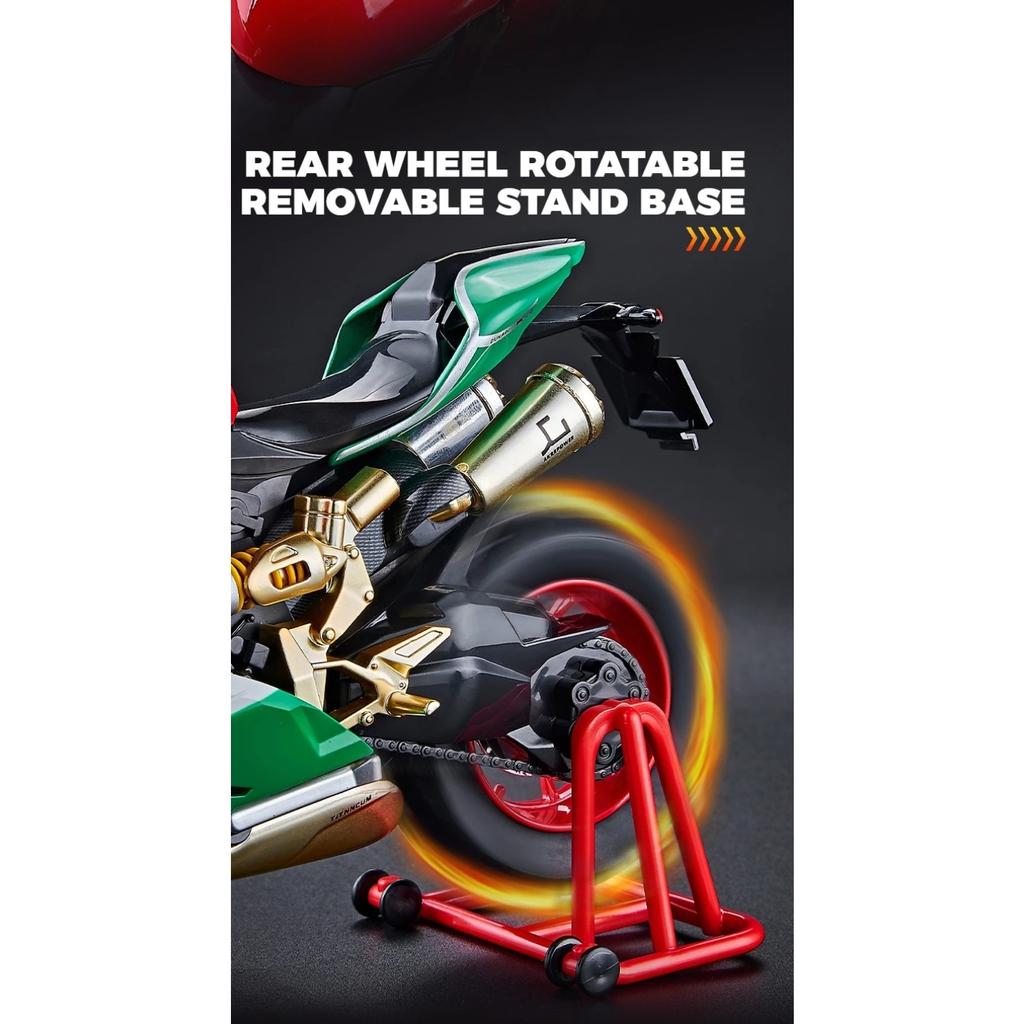 Spary 1/9 Ducati 1199 Panigale R High Performance Racing Car Alloy Motorcycle Diecast Model Collection of Hobby Ornament Kid Toy