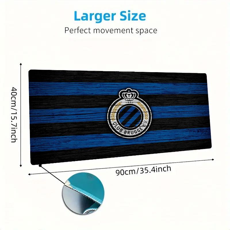 Club Brugge KV Large Size Mouse Pad Large Gaming Table Cushion Non-slip Laptop Tablet Big Mousepad XXL Mat Mini PC Playmat With Lock edge