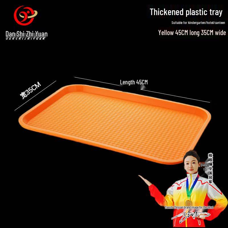 Danshi Zhiyuan PP Plastic Rectangular Non-slip Serving Tray