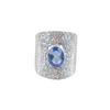 Tanzanite Gemstone 925 Sterling Silver Handmade Jewelry Women's Engagement Ring RR-17-1