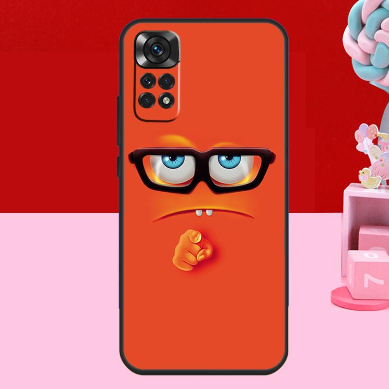 3D Funny Face Cute Case For Xiaomi Redmi Note 14 13 12 11 10 15 Pro Plus Redmi 15 C 13C 10C 12C 14C Soft Cover