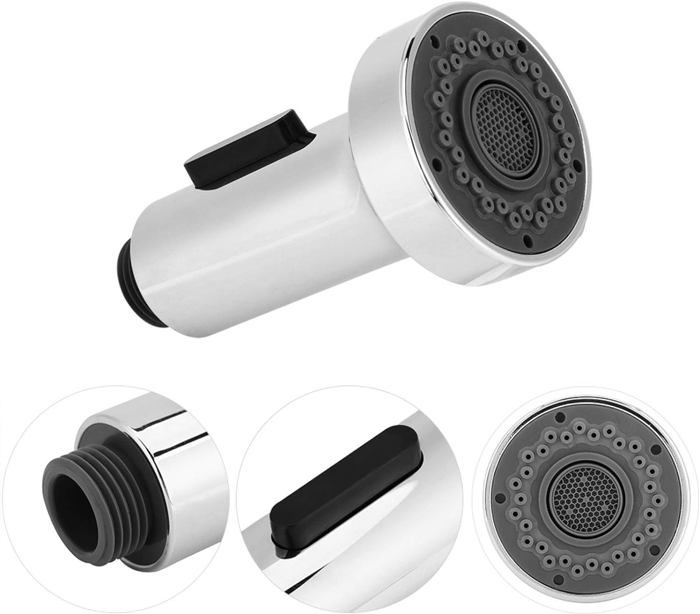 Buse de robinet - yosoo health gear - standard 1/2 - abs - chromé - économie d'eau