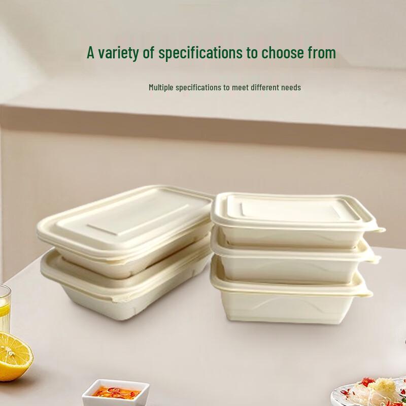 ZL 1500ml Rectangular Biodegradable Takeout Food Containers