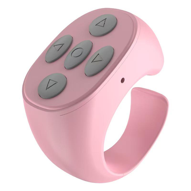 Bluetooth Remote Controller for Video Browsing, Photo Liking, Zooming, and E-book Navigation.