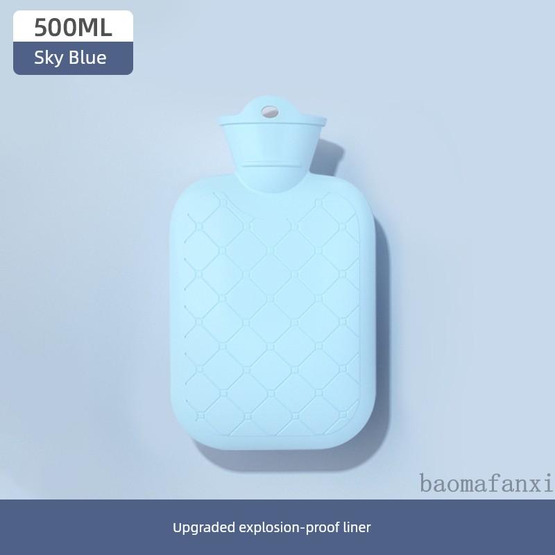 Hot Water Bottle for Warming, Plush Hot Water Bag for Stomach, Bed, and Hand Warming, Explosion-Proof, Suitable for Female Students and Menstrual