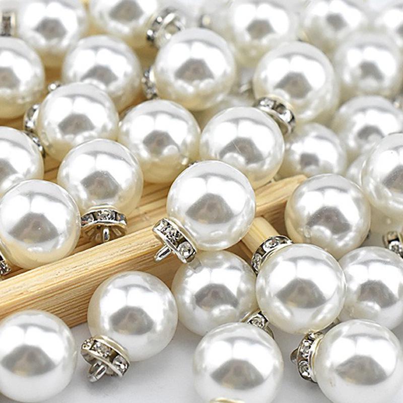 Περλέ στρογγυλά κουμπιά για γυναικεία πουλόβερ, πουκάμισα σιφόν και διακοσμητικά ρούχα