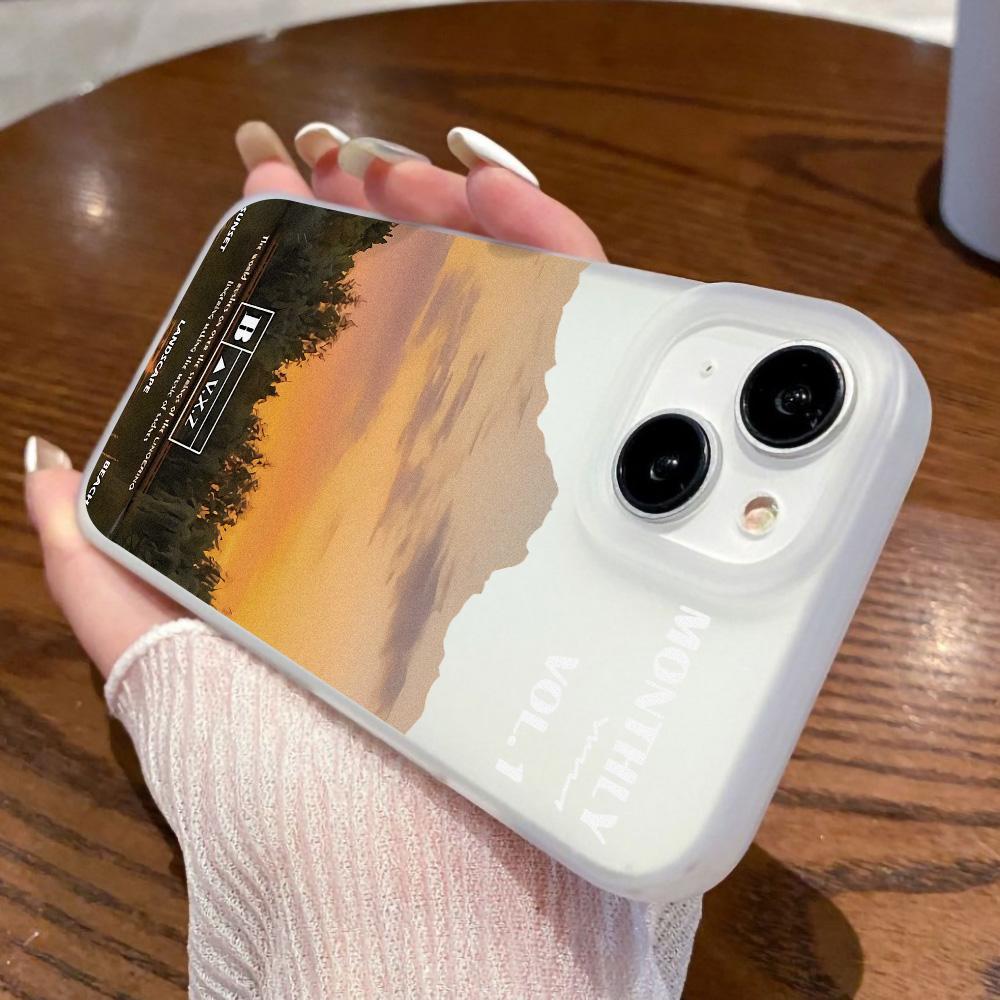 Mobile Phone Cases for iPhone 11 13 15 Pro Max 12 14 Pro Max Case iPhone 16 15 Plus 13 Pro 12 Frosted Texture Painted Cartoon Flowers