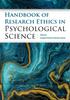 The Handbook of Research Ethics In Psychological Science Book