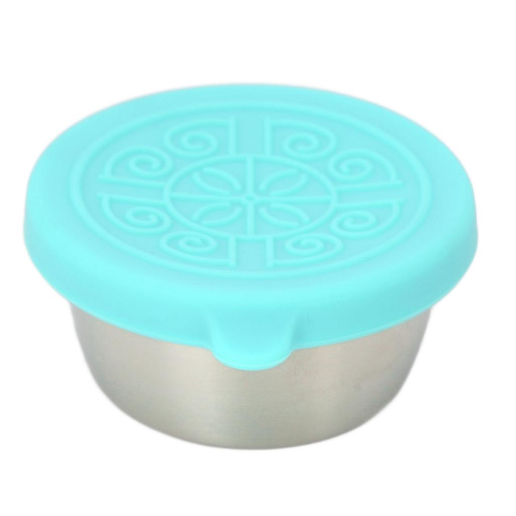 Buty Salon Essential Oil Cup Portable Stainless Steel Condiment Salad Dressing Container with Lid 50ml